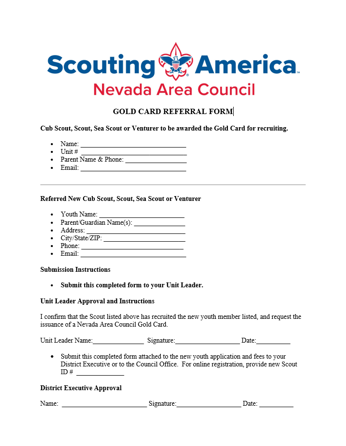 Scouts Yellow Card.pdf Gold Card Info | Nevada Area Council Scouting America